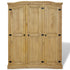 Maison Madeleine -  Wardrobe Mexican Pine Corona Range 3 Doors